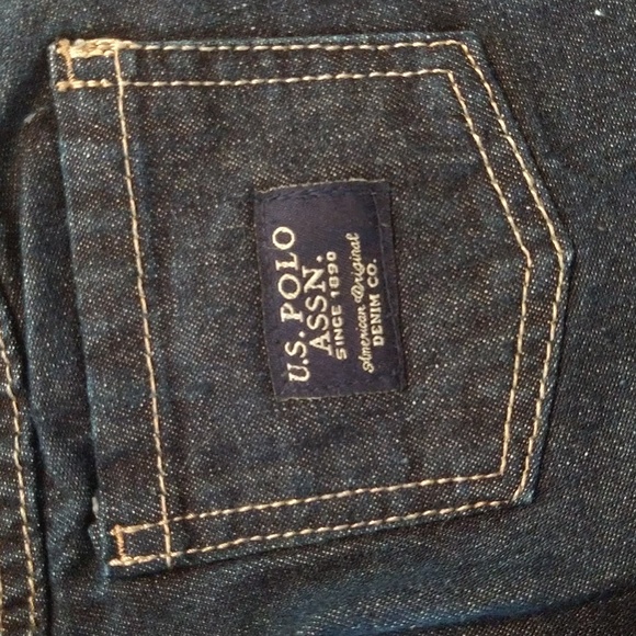 Size 6-9 M baby boys U.S. Polo assn denim jean shorts - Picture 5 of 11